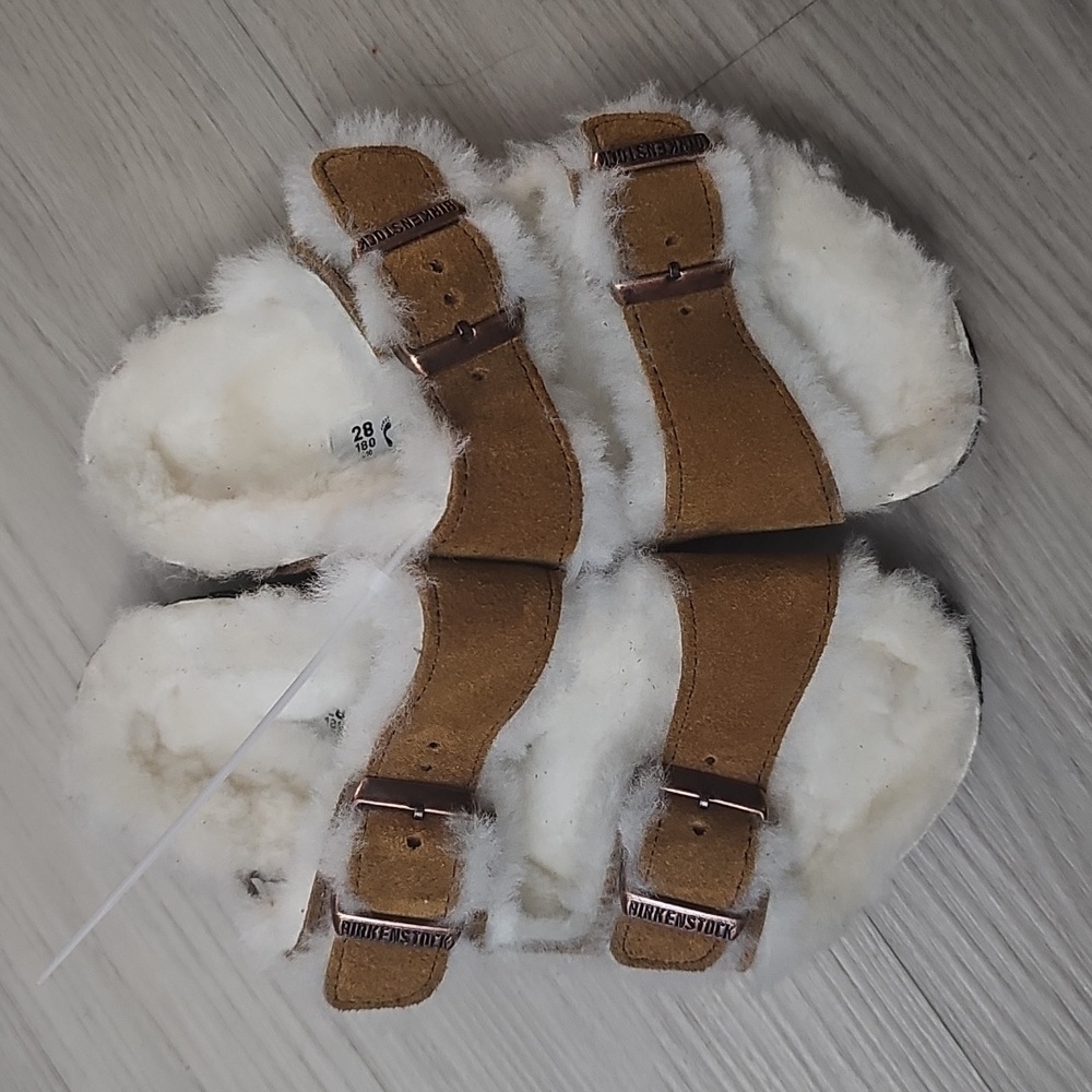 NWOT Birkenstock Arizona Shearlings Size 28 C10